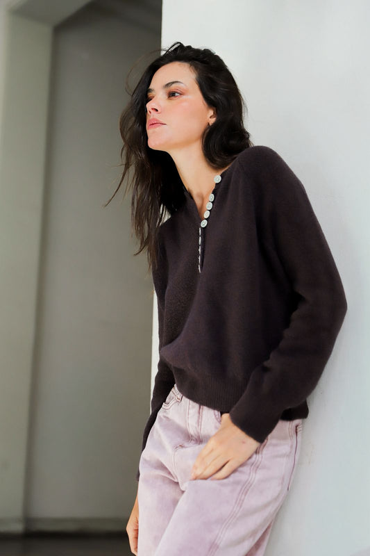 Henley Sara Charcoal