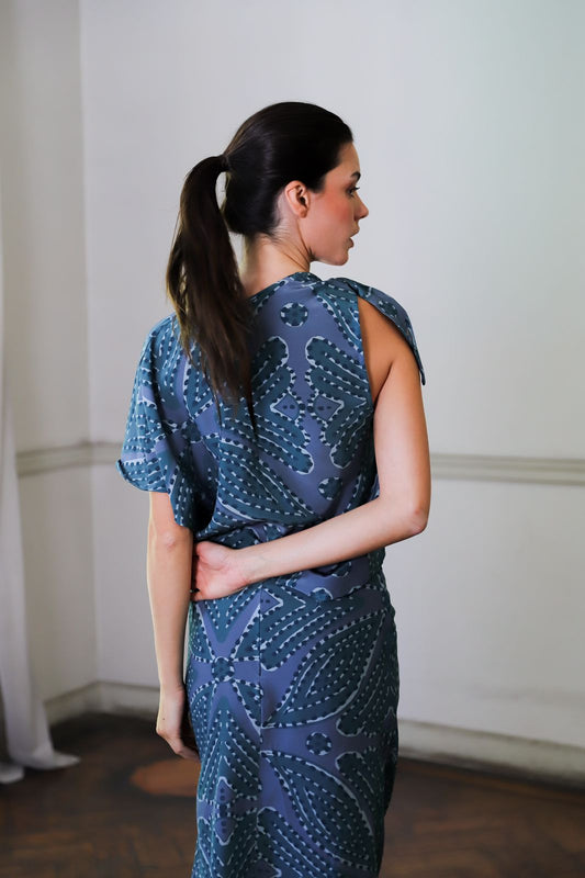 Pollera Triana Indigo