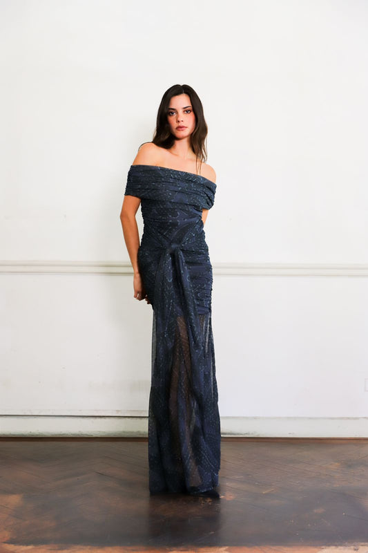 Pre-Venta Vestido Leonor Indigo (Entrega 11/04)