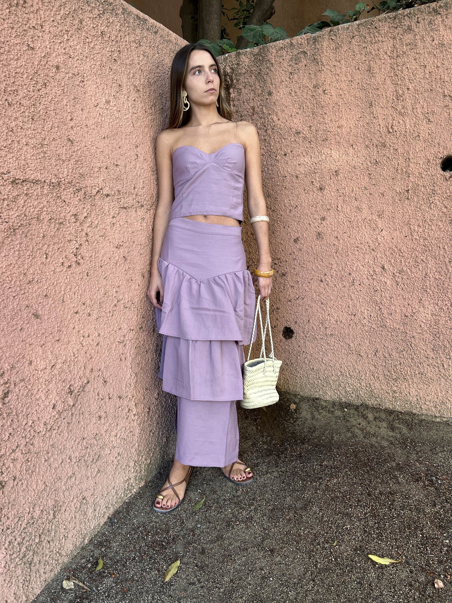 Pollera Elisa Lavanda