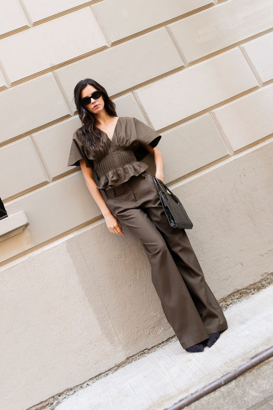 Blusa Luisa Café