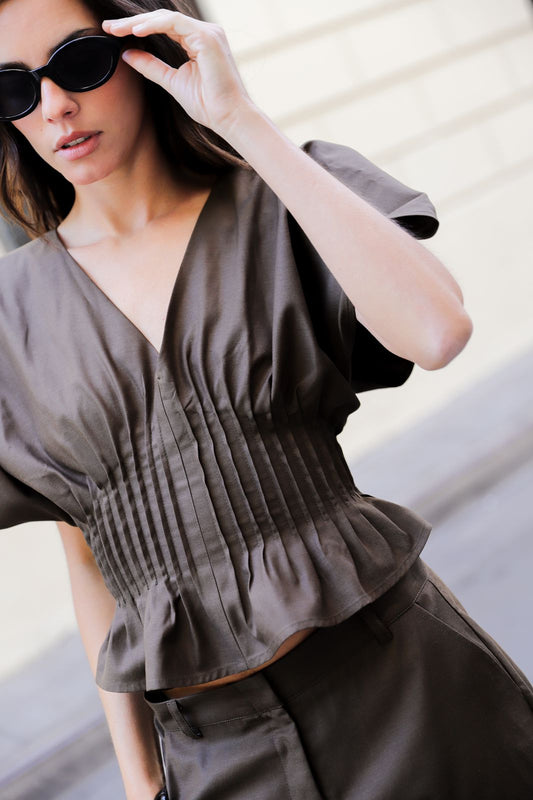 Blusa Luisa Café