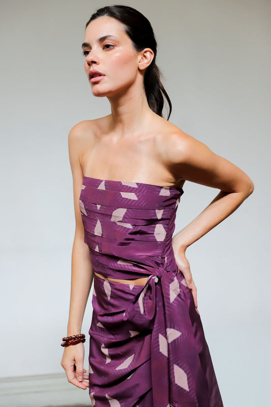 Blusa Marta Ciruela