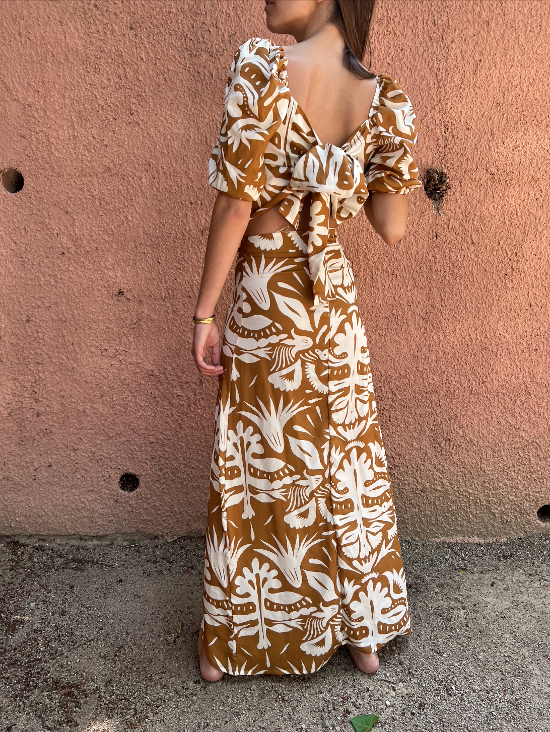 Pollera Bruna Praia Terracota