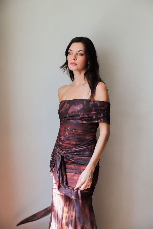 Pre-Venta Vestido Leonor Pale Flowers (Entrega 11/04)