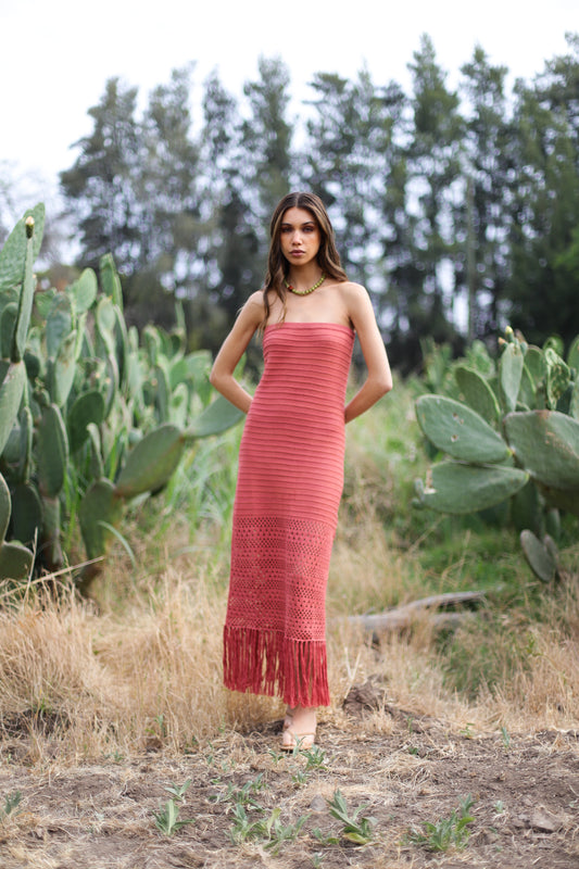 Vestido Paola Terracota