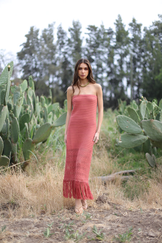 Vestido Paola Terracota