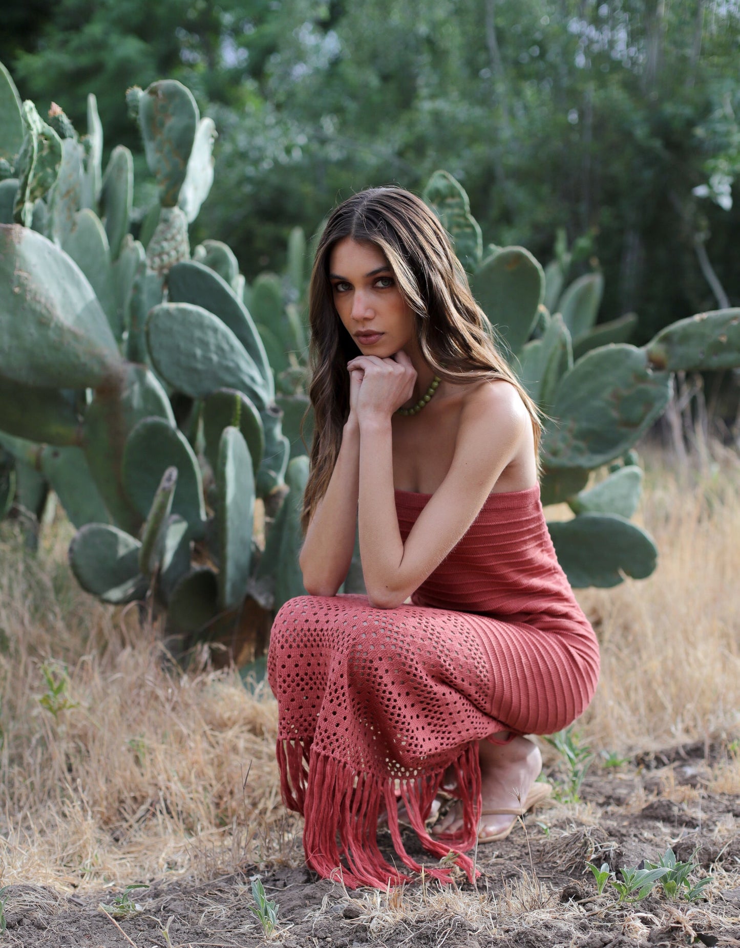 Vestido Paola Terracota