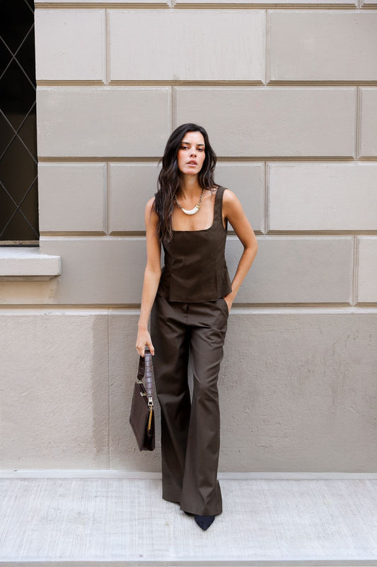 Blusa Elena Café