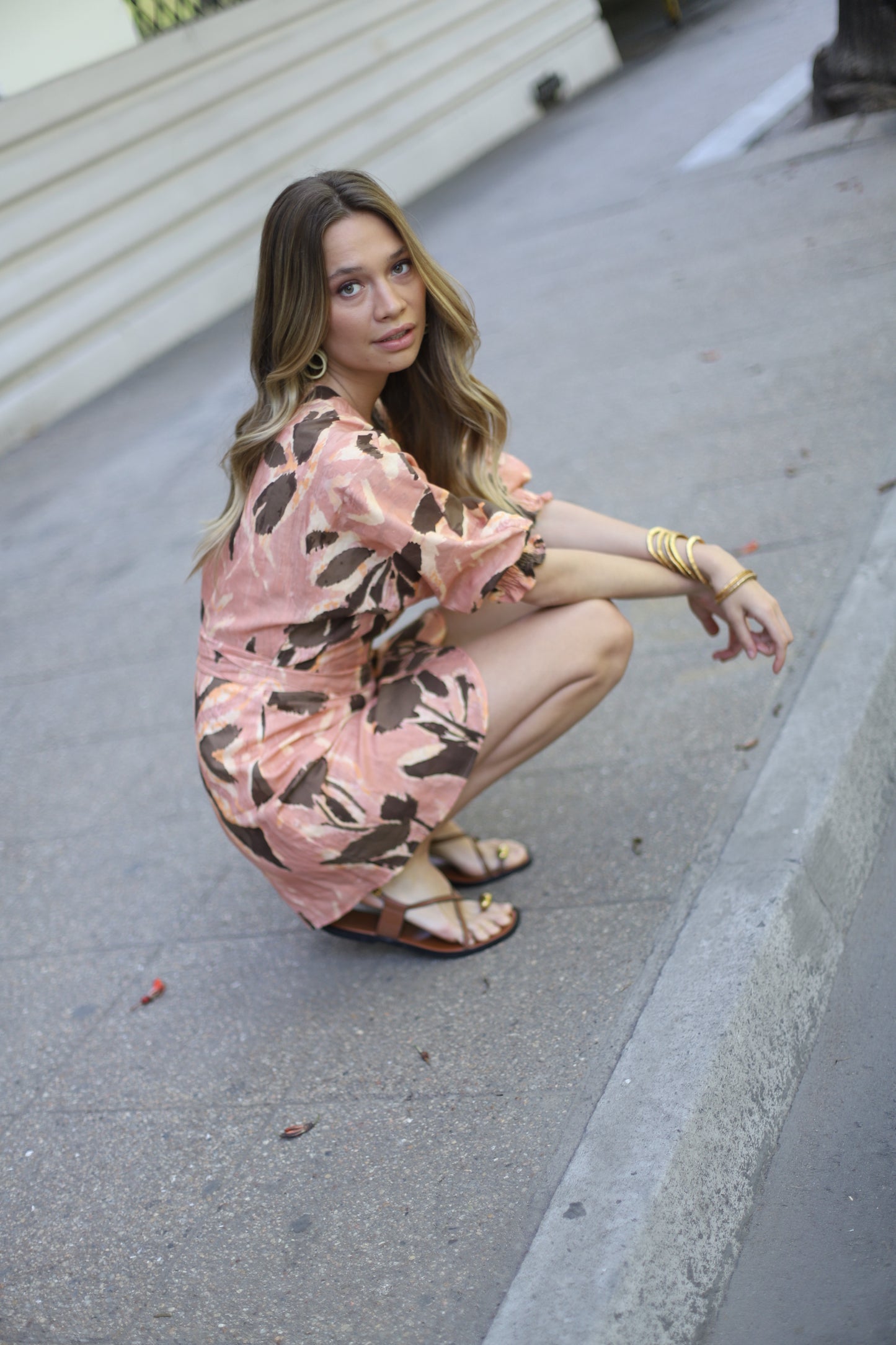 Vestido Helena Rose Flowers