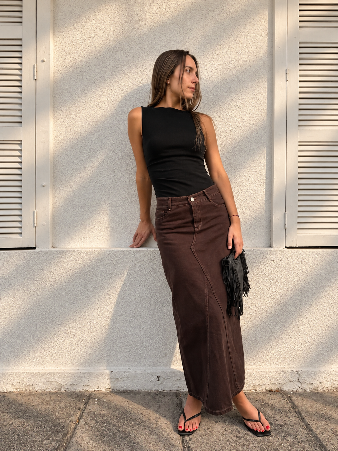 Pollera Josefa Chocolate