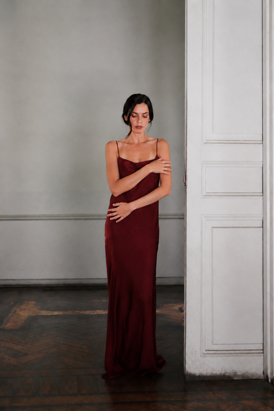 Vestido Belen Burdeo