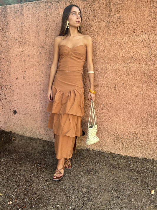 Pollera Elisa Camel