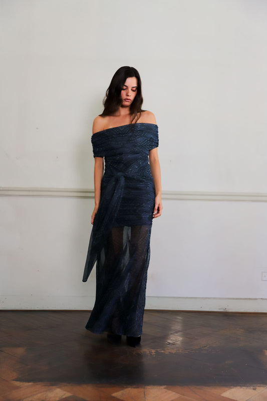 Pre-Venta Vestido Leonor Indigo (Entrega 11/04)