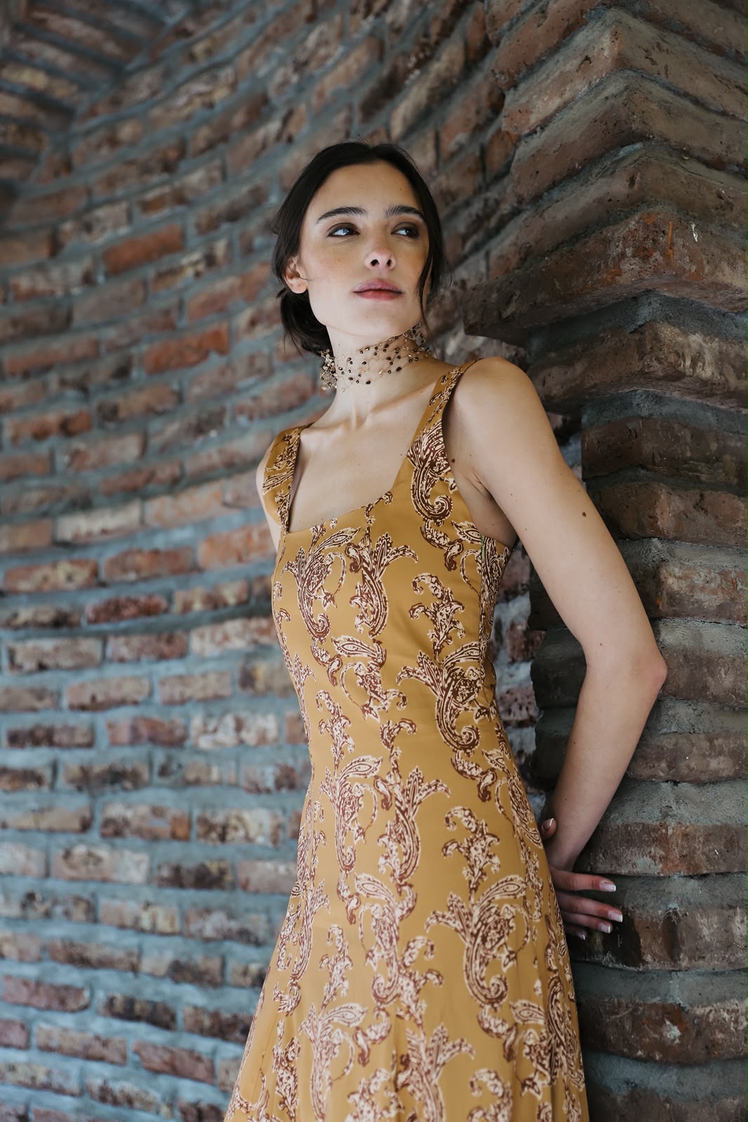 Vestido Carmen Paisley