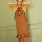 Vestido Elena Caramelo                        (Made to Order - Entrega 15 días hábiles)