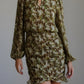 Blusa Sumire Green Flowers