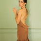 Vestido Elena Caramelo                        (Made to Order - Entrega 15 días hábiles)