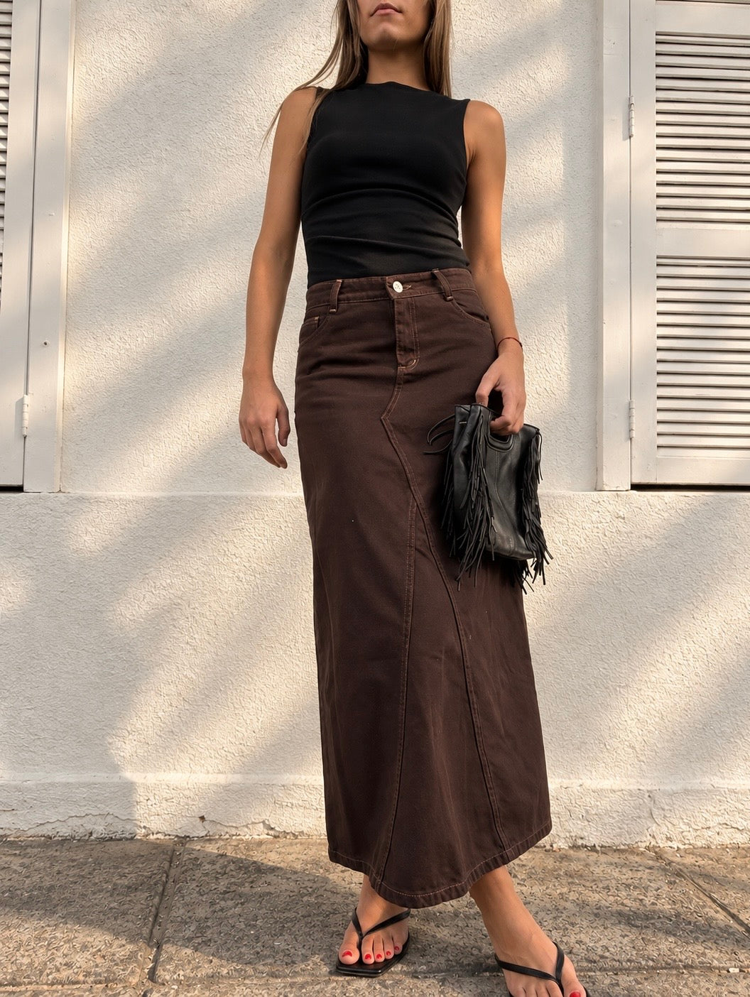 Pollera Josefa Chocolate