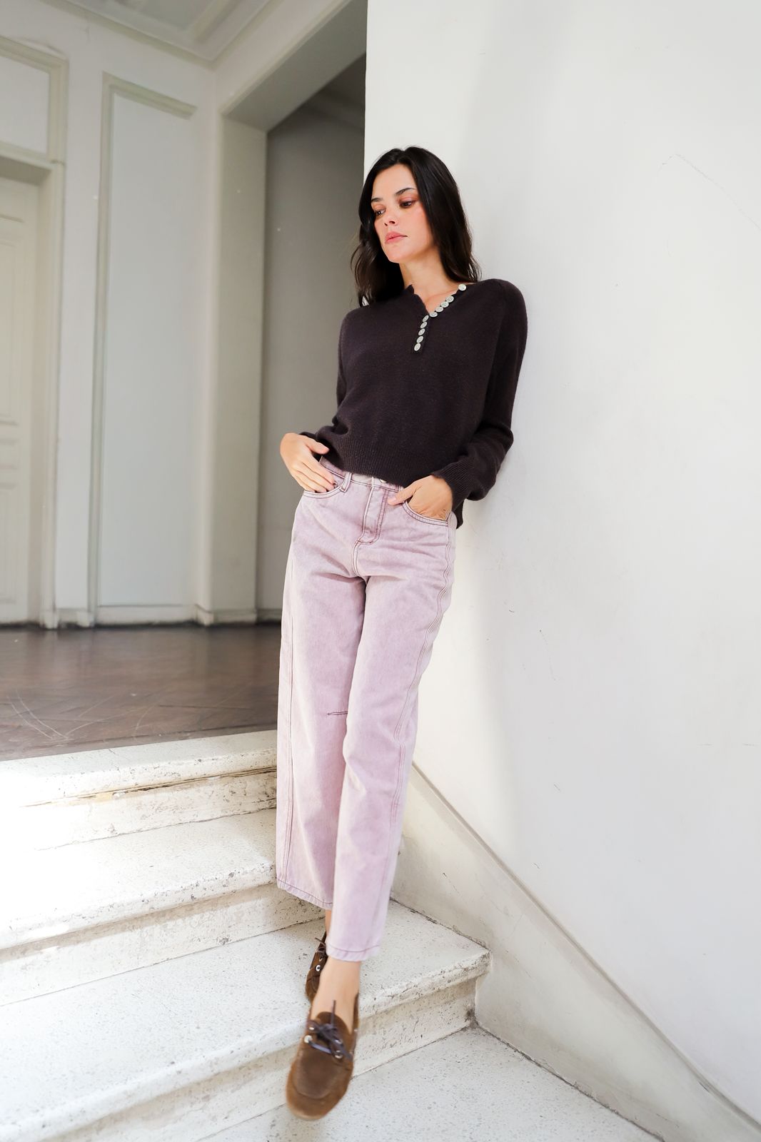 Henley Sara Charcoal