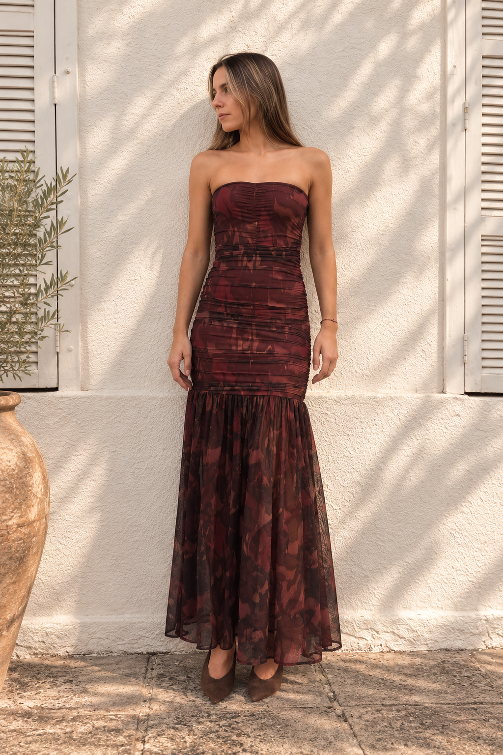 Vestido Alessandra Pale Flowers