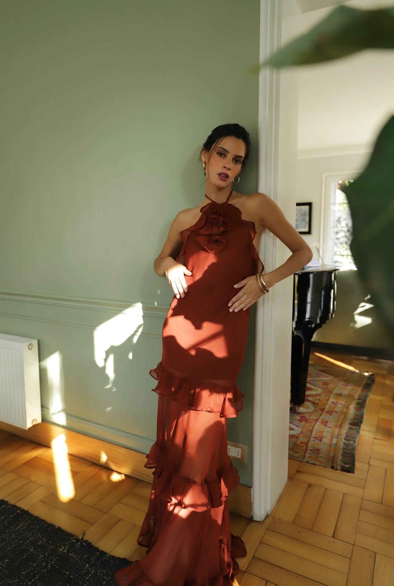 Vestido Elena Vino                          (Made to Order - Entrega 15 días hábiles)