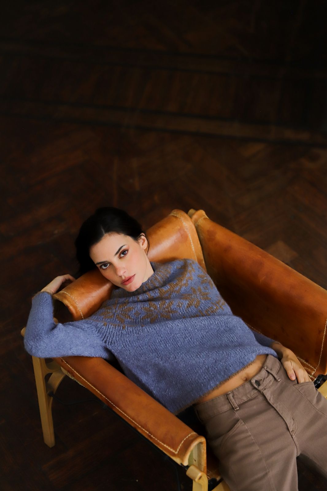 Sweater Mía Celeste Alpaca