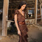 Vestido Luisa Brown Paisley