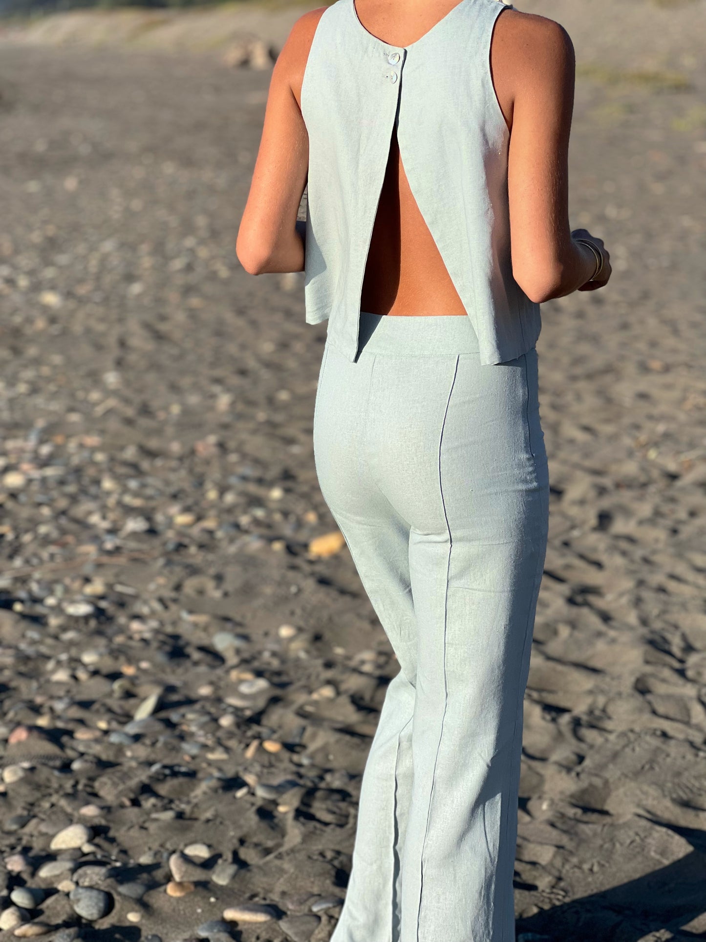 Pantalon Praia Celeste