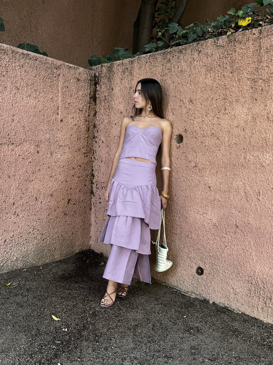Pollera Elisa Lavanda