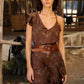 Vestido Luisa Brown Paisley