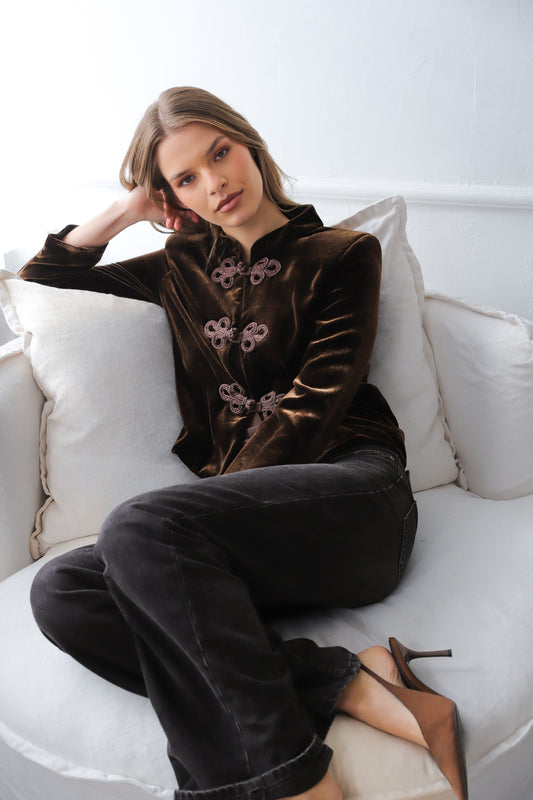 Chaqueta Inés Café