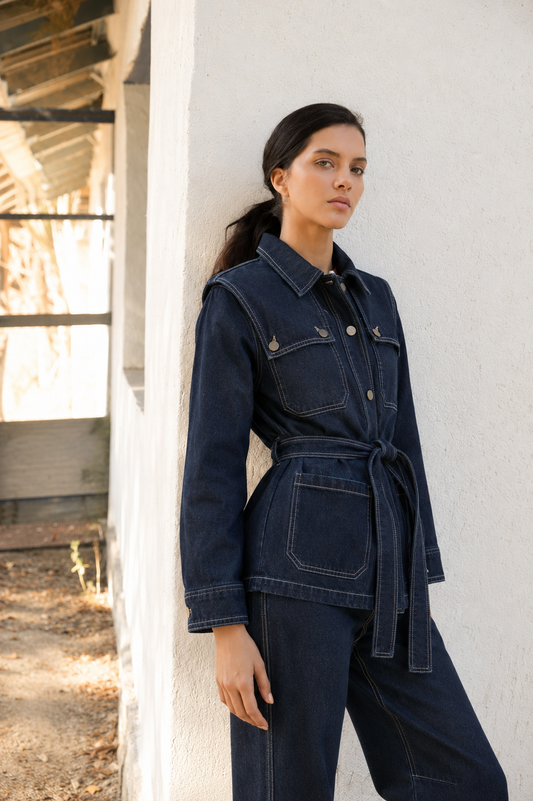 Chaqueta Alberta Indigo