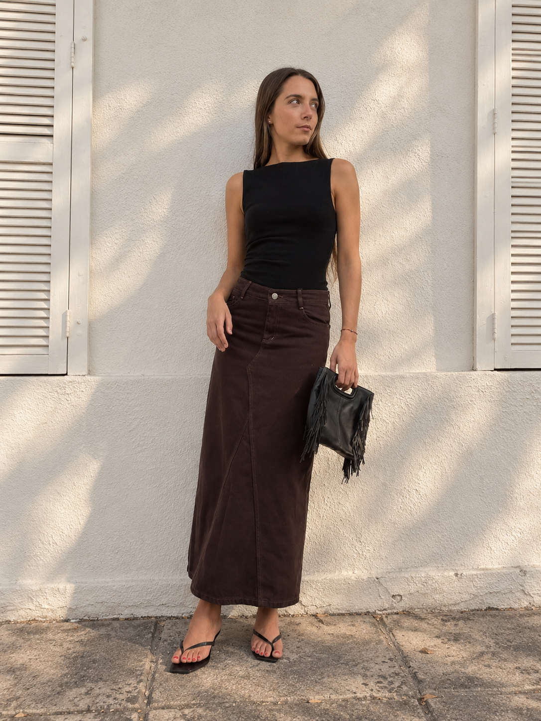 Pollera Josefa Chocolate