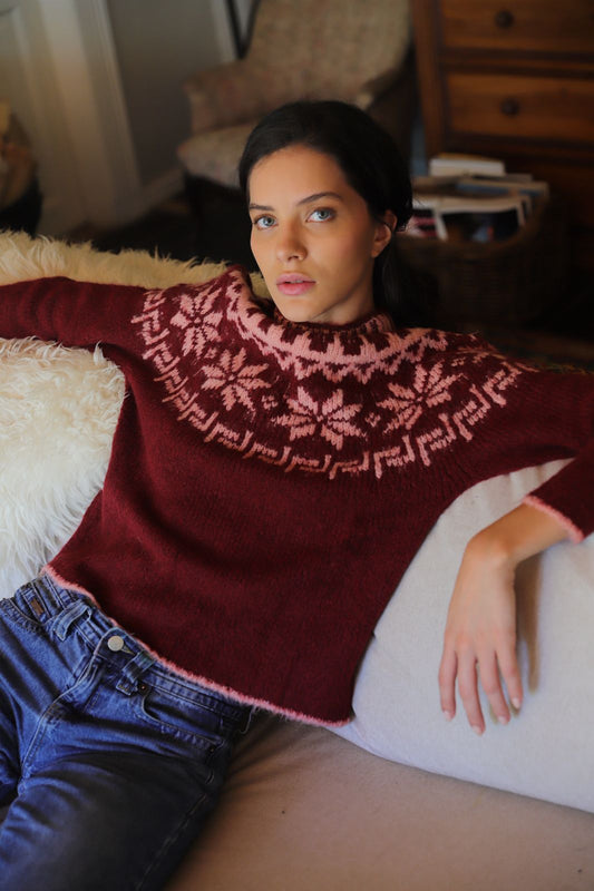 Sweater Mía Burgundy