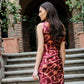 Vestido Moira Abstract Rose