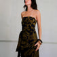 Pollera Triana Brown Flowers