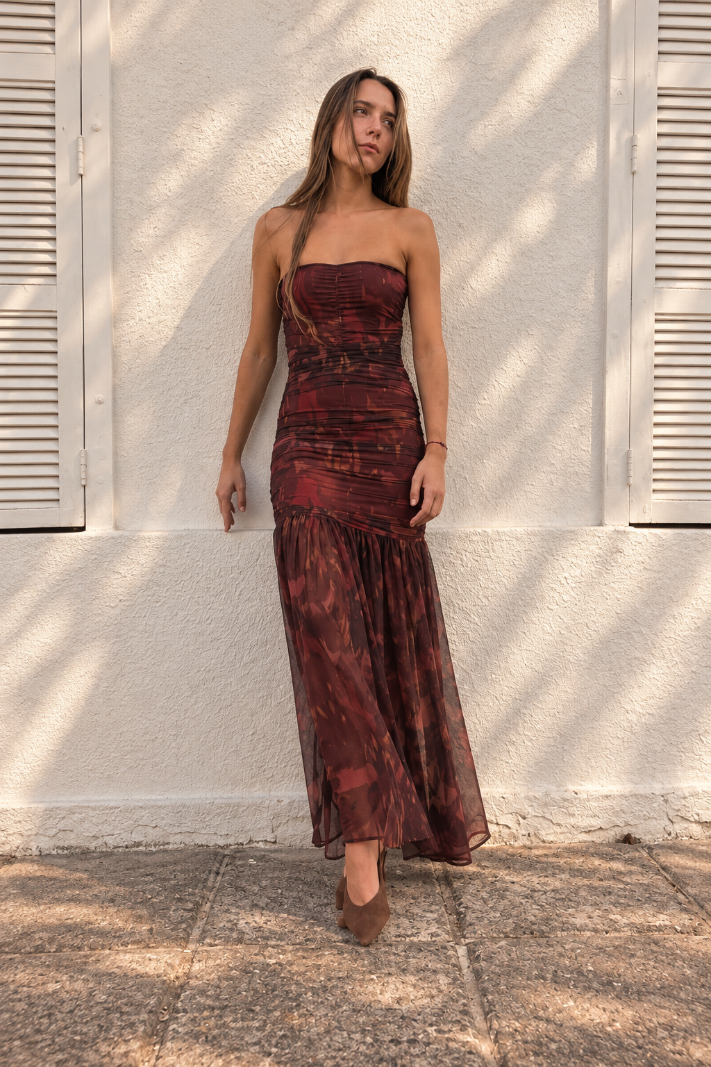 Vestido Alessandra Pale Flowers