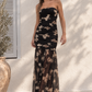 Vestido Alessandra Black Flowers