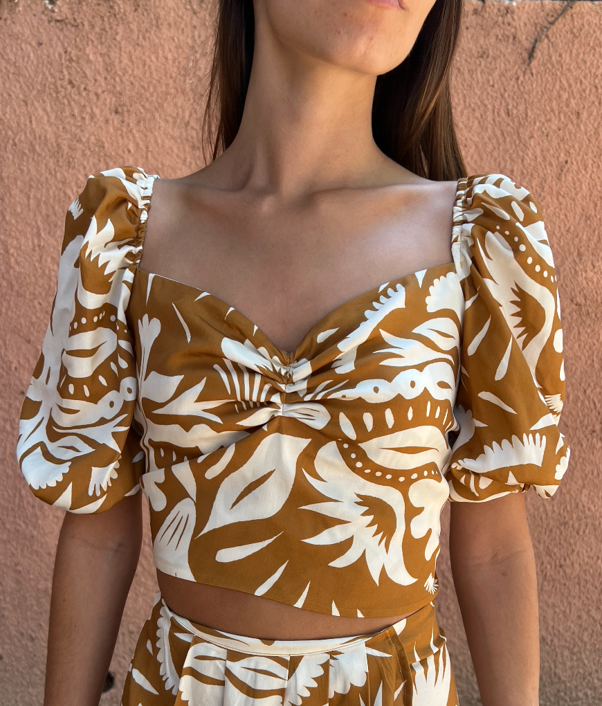 Blusa Mariana Praia Terracota