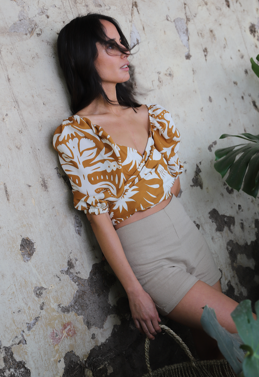 Blusa Mariana Praia Terracota