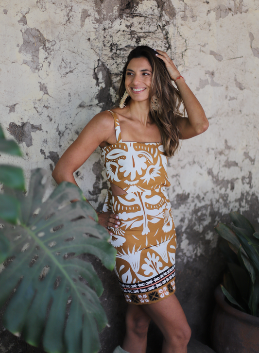 Vestido Lucia Praia Terracota  (disponible solo online)