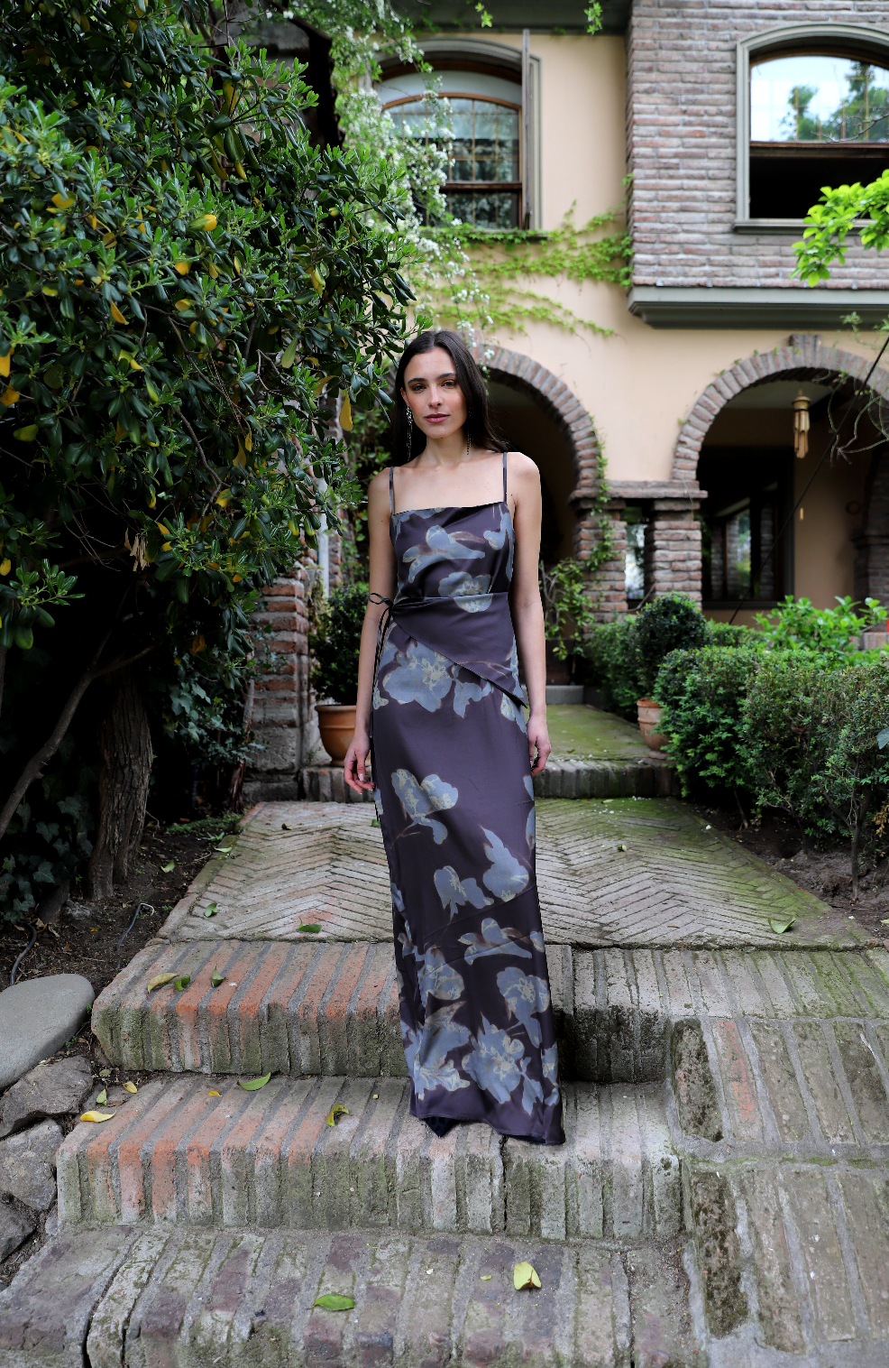 Vestido Eloísa Indigo Flowers