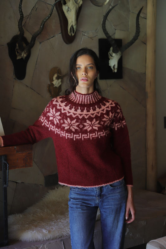 Sweater Mía Burgundy