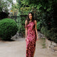 Vestido Moira Abstract Rose