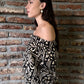 Blusa Carolina Black Paisley