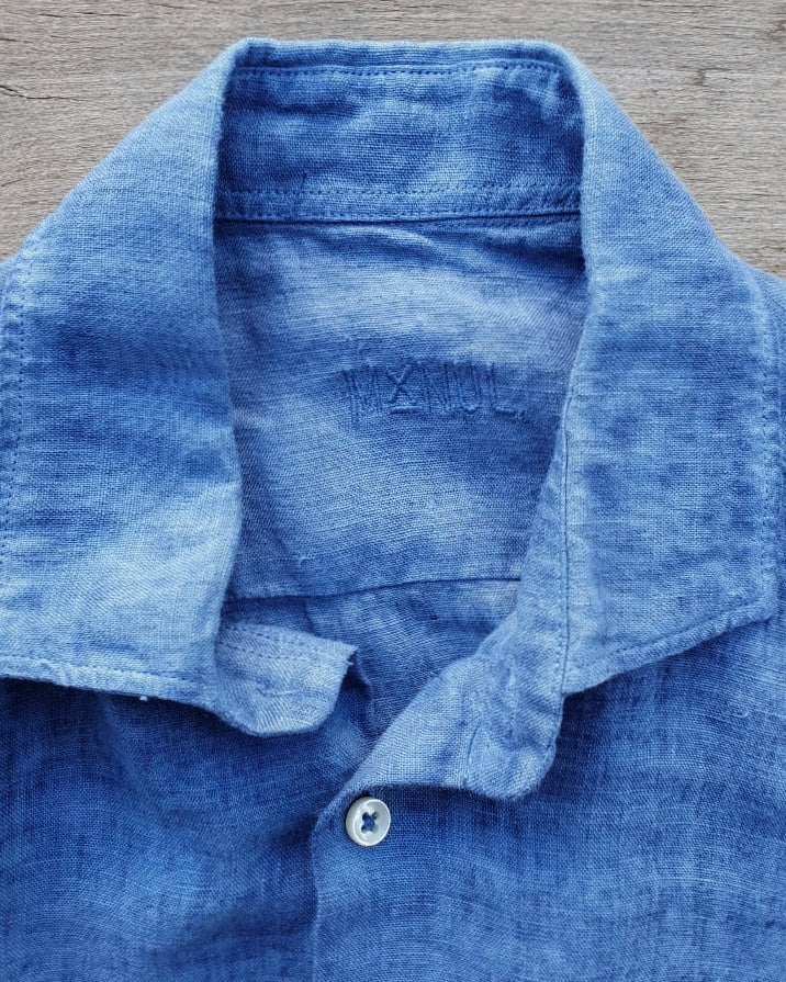 Camisa Manul Lino Atacama Indigo