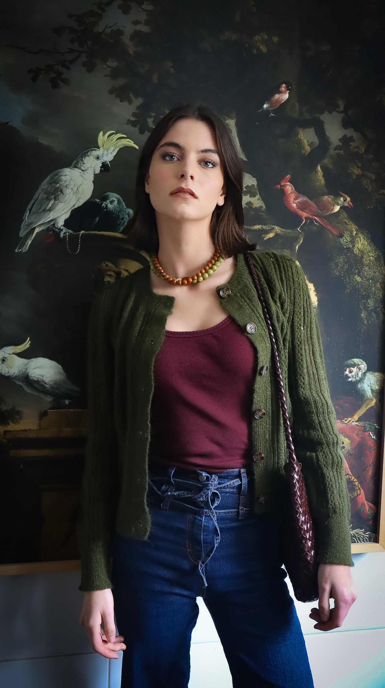 Cardigan Mila Verde Musgo