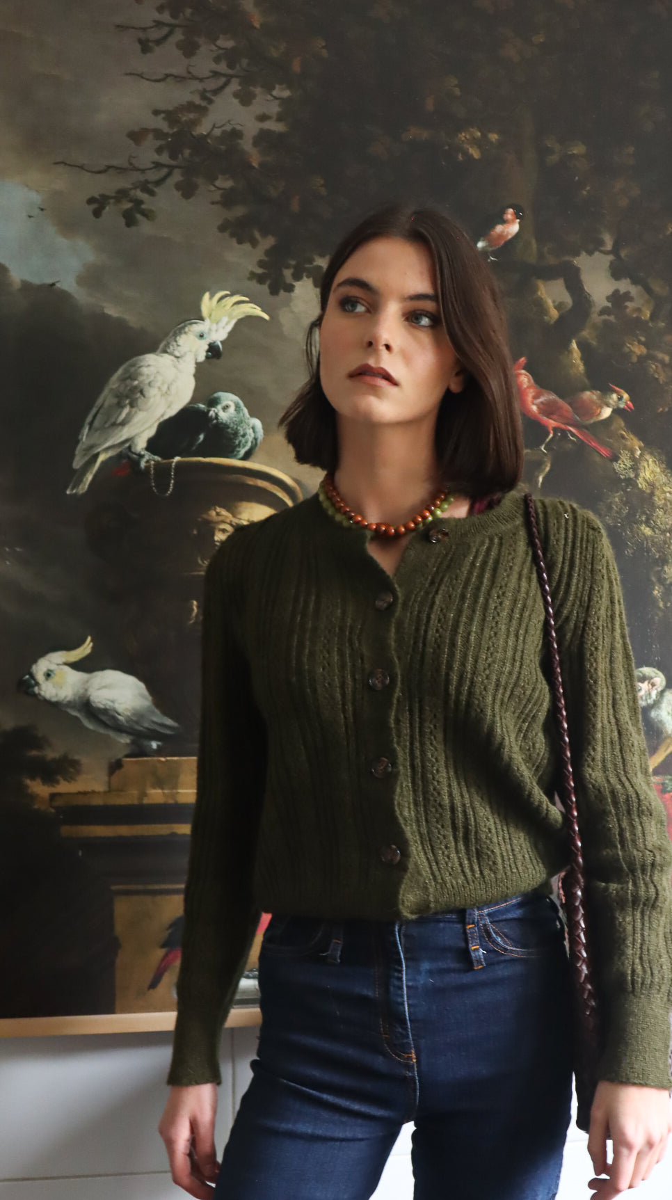 Cardigan Mila Verde Musgo