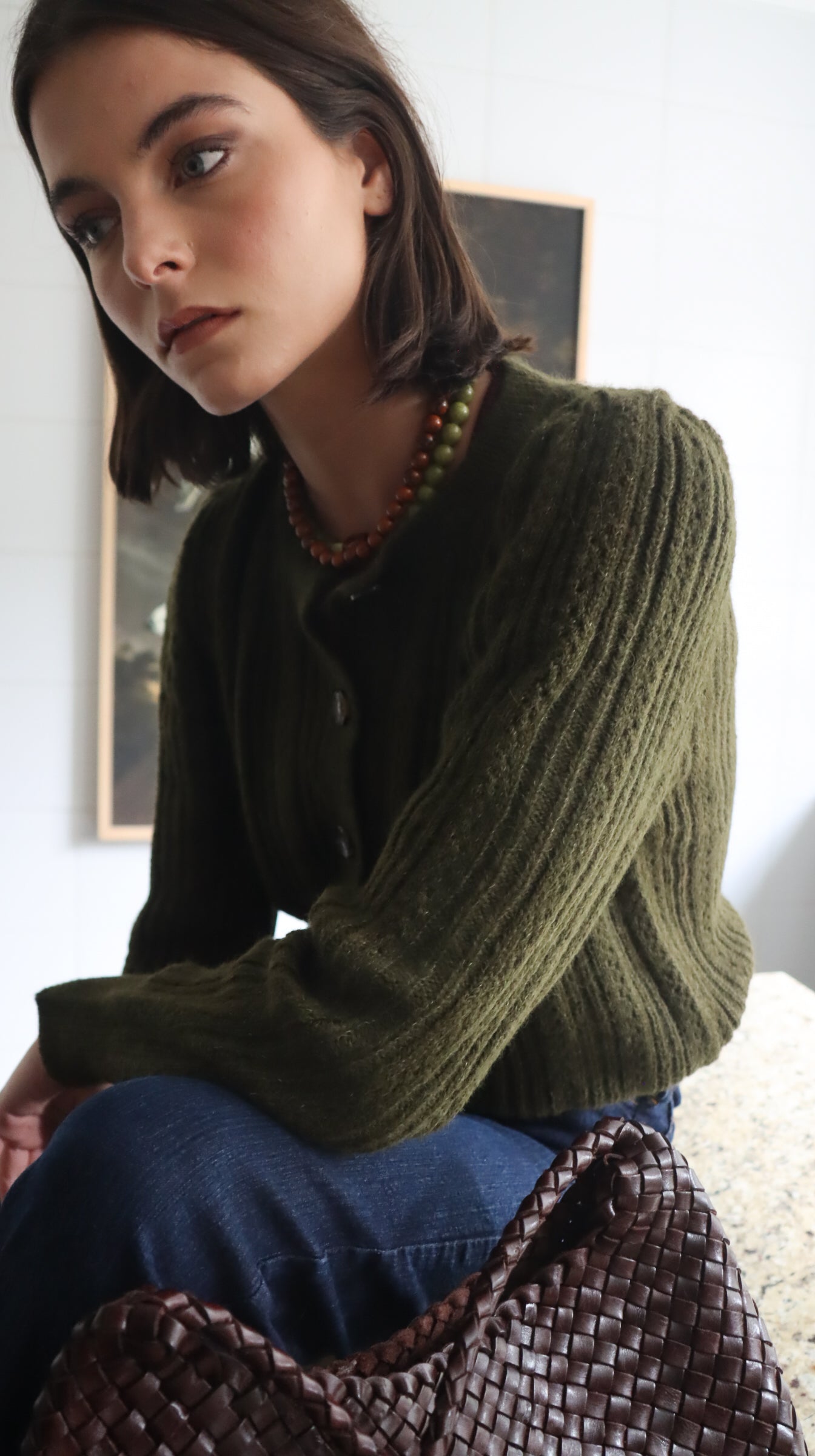 Cardigan Mila Verde Musgo